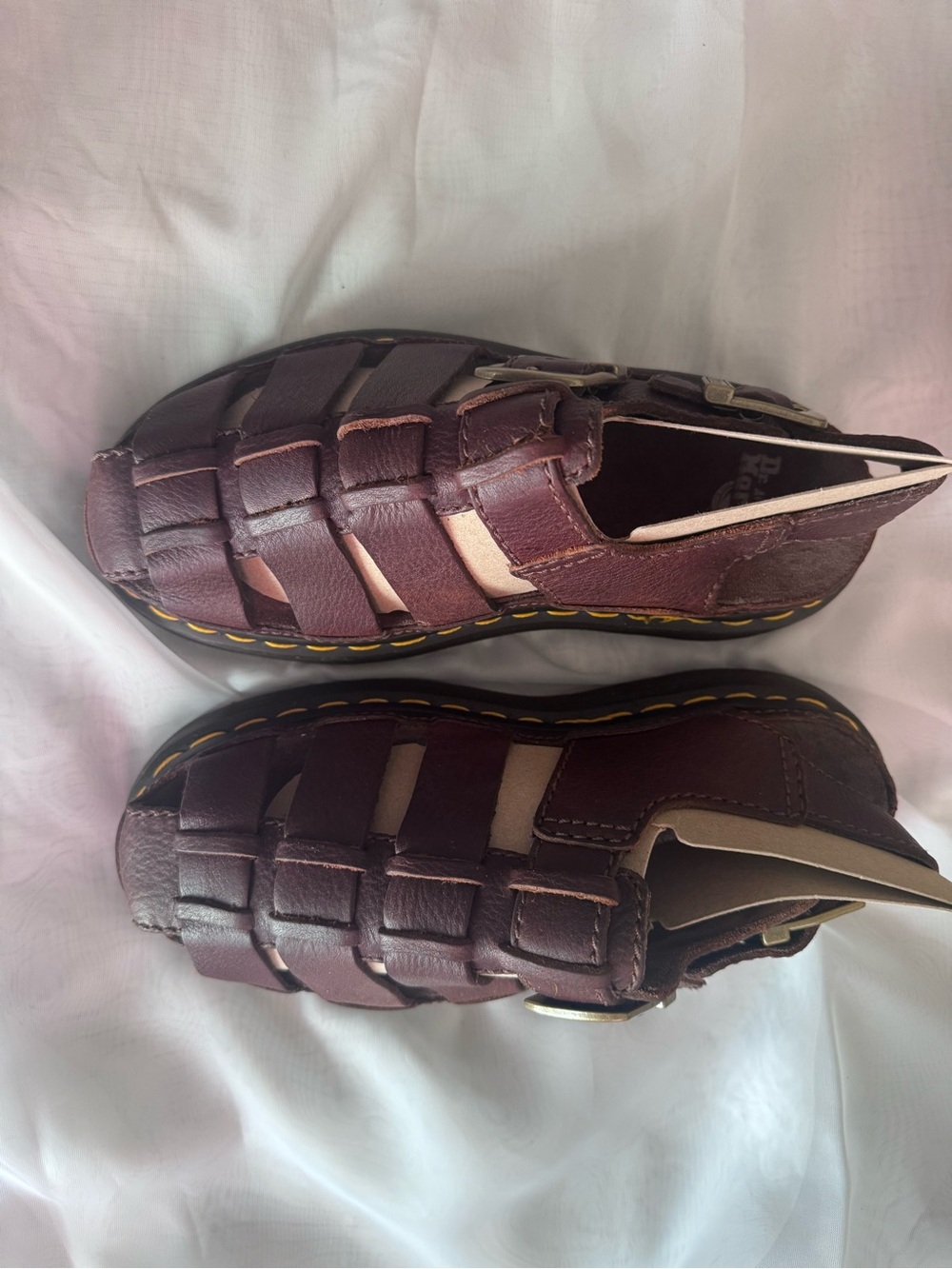 Women's Dr. Martens Wrenlie Grizzly Leather Fisherman Platform Sandals